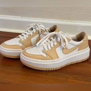 NIKE  Air Jordan 1 Elevate Low White Onyx Women’s Size 8 EU 39 Platform Sneakers